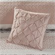 Madison Park 6-Piece 100 Percent Cotton Printing Pieced Coverlet Set in Pink