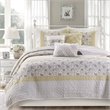 Madison Park 6-Piece Polyester Cotton Percale Printed Coverlet Set - Multi-Color