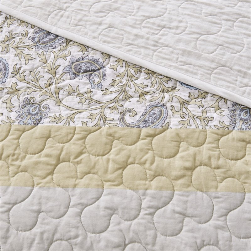 Madison Park 6-Piece Polyester Cotton Percale Printed Coverlet Set - Multi-Color