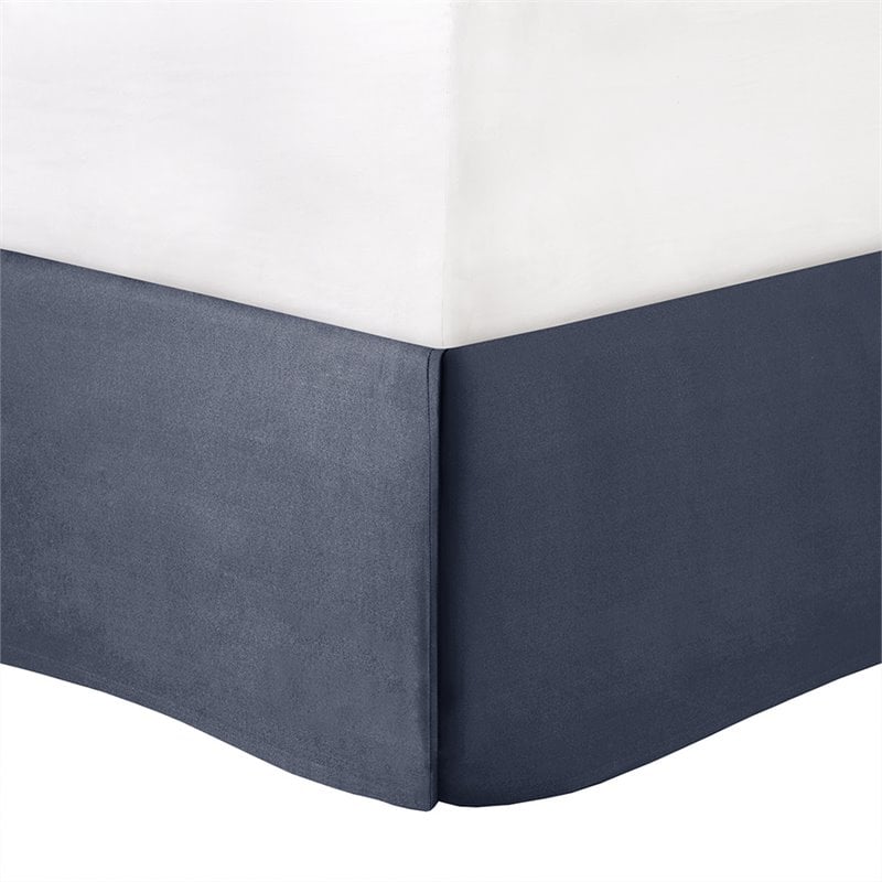 Madison Park Bennett 7-Piece Polyester Jacquard Comforter Set in Navy