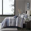 Madison Park Rhapsody 7-Piece Polyester Jacquard Comforter Set in Navy Finish