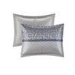 Madison Park Rhapsody 7-Piece Polyester Jacquard Comforter Set in Navy Finish