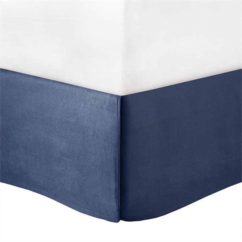 Madison Park Rhapsody 7-Piece Polyester Jacquard Comforter Set in Navy Finish