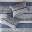 Madison Park Rhapsody 7-Piece Polyester Jacquard Comforter Set in Navy Finish