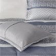 Madison Park Rhapsody 7-Piece Polyester Jacquard Comforter Set in Navy Finish