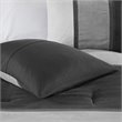 Madison Park Palisades 7-Piece Polyester Faux Suede Comforter Set in Black