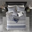 Madison Park Rhapsody 6-Piece Polyester Jacquard Coverlet Set in Navy