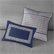 Madison Park Rhapsody 6-Piece Polyester Jacquard Coverlet Set in Navy