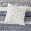 Madison Park Rhapsody 6-Piece Polyester Jacquard Coverlet Set in Navy