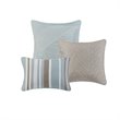 Madison Park 6-Piece Polyester Microfiber Coverlet Set with Embroidery in White