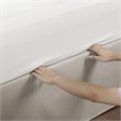 Madison Park Polyester Microfiber Wrap Around Adjustable Bedskirt in Brown