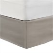 Madison Park Polyester Microfiber Wrap Around Adjustable Bedskirt in Brown