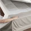 Madison Park Polyester Microfiber Wrap Around Adjustable Bedskirt in Brown