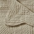 Madison Park Microfiber Oversized Quilted Throw with Scalloped Edges in Brown