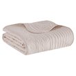 Madison Park 100 Percent Polyester Microfiber Solid Brushed Quilted Throw - Pink