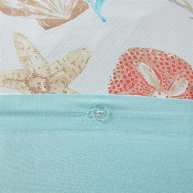 Madison Park Pebble Beach 6-Piece Cotton Full/Queen Duvet Set in Multi-Color