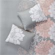 Madison Park Lola 6-Piece 100 Percent Cotton Sateen Printed Coverlet Set in Gray