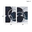 INK+IVY Celestial 2-Piece MDF and Gel Coat Horizontal Foil Canvas in Navy