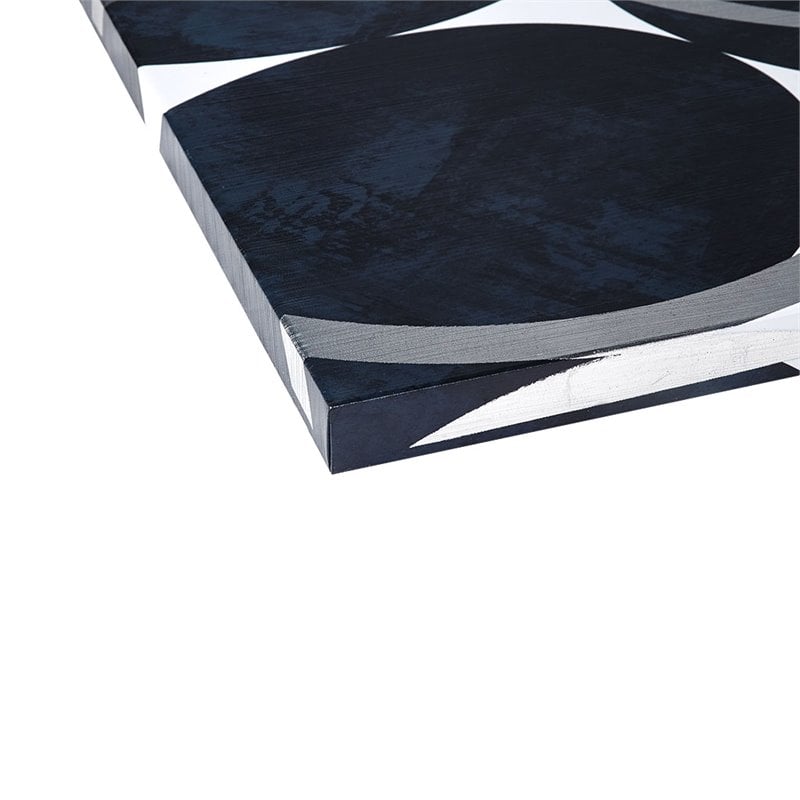 INK+IVY Celestial 2-Piece MDF and Gel Coat Horizontal Foil Canvas in Navy