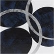 INK+IVY Celestial 2-Piece MDF and Gel Coat Horizontal Foil Canvas in Navy