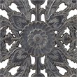 Madison Park MDF Botanical Panel Carved Wall Panel in Blue (Set of 2)