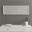 Madison Park Laurel Branches Carved Wood Panel Wall Decor in Gray