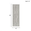 Madison Park Laurel Branches Carved Wood Panel Wall Decor in Gray
