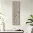 Madison Park Laurel Branches Carved Wood Panel Wall Decor in Natural