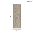 Madison Park Laurel Branches Carved Wood Panel Wall Decor in Natural
