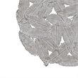 Madison Park Feather 3-piece Painted Iron Round Wall Decor in Gray