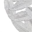 Madison Park Feather 3-piece Painted Iron Round Wall Decor in Gray