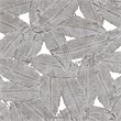 Madison Park Feather 3-piece Painted Iron Round Wall Decor in Gray