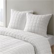 N Natori Cocoon 100 Percent Polyester Quilt Top Euro Sham in White