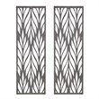 Madison Park Florian 2-Piece Modern Wood Wall Decor in Gray Finish