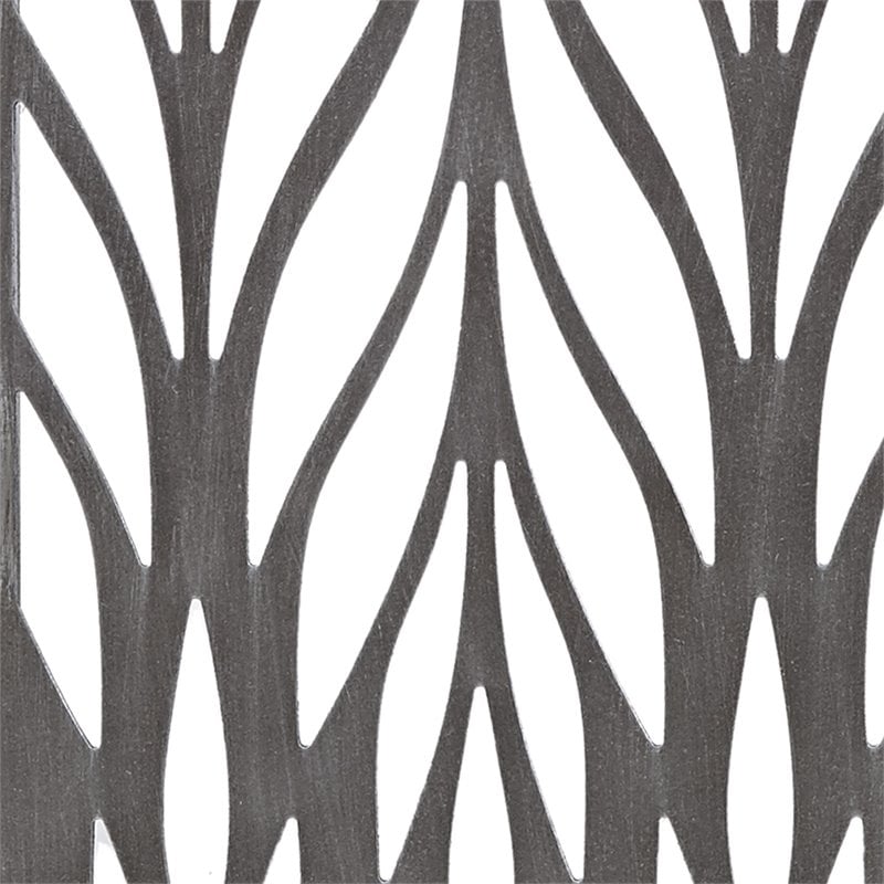 Madison Park Florian 2-Piece Modern Wood Wall Decor in Gray Finish