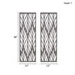 Madison Park Florian 2-Piece Modern Wood Wall Decor in Gray Finish