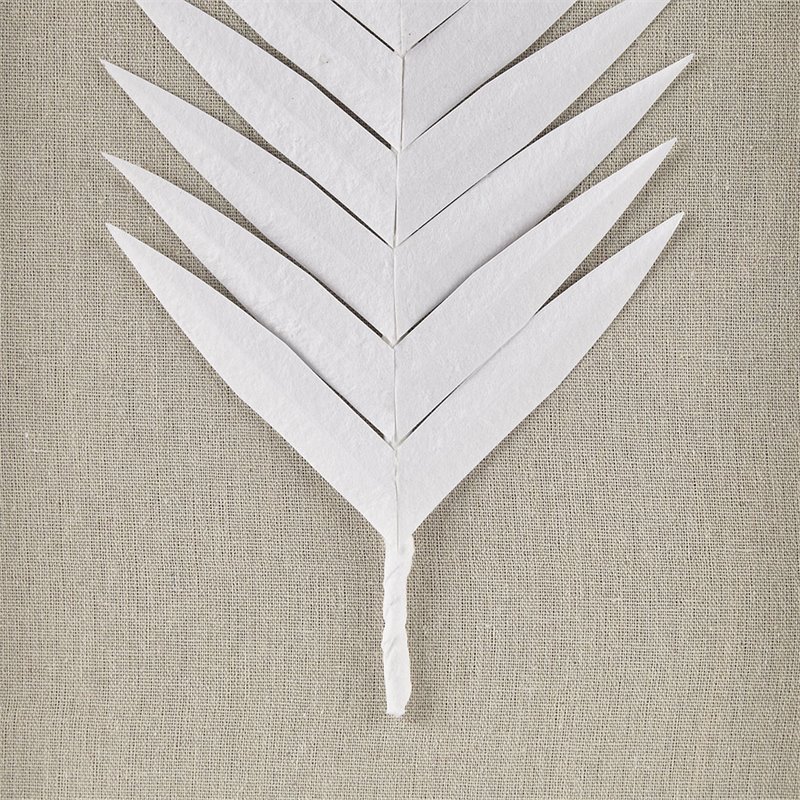 Madison Park Sabal 3-piece Palm Rice Paper Framed Shadow Box in Off White