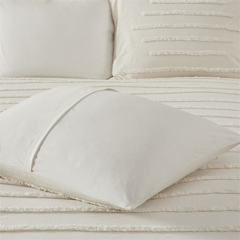 Urban Habitat Mercer 100 Percent Cotton Comforter Set in Ivory Finish