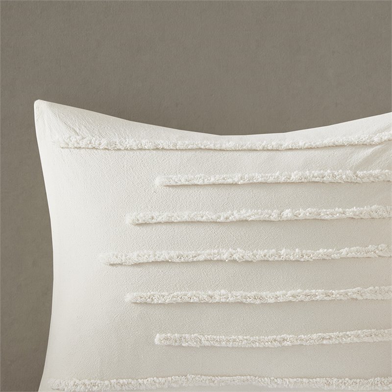 Urban Habitat Mercer 100 Percent Cotton Comforter Set in Ivory Finish