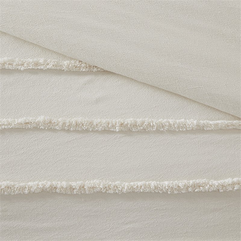 Urban Habitat Mercer 100 Percent Cotton Comforter Set in Ivory Finish