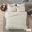 Urban Habitat Modern 3-Piece 100 Percent Cotton Coverlet Set in Ivory