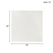 Madison Park Signature Contemporary MDF and Resin Sunburst Wall Decor in White