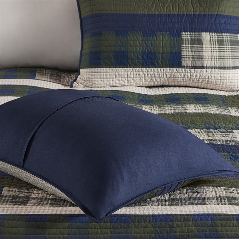 Woolrich Spruce 100 Percent Cotton Percale Printed Quilt Mini Set in Green