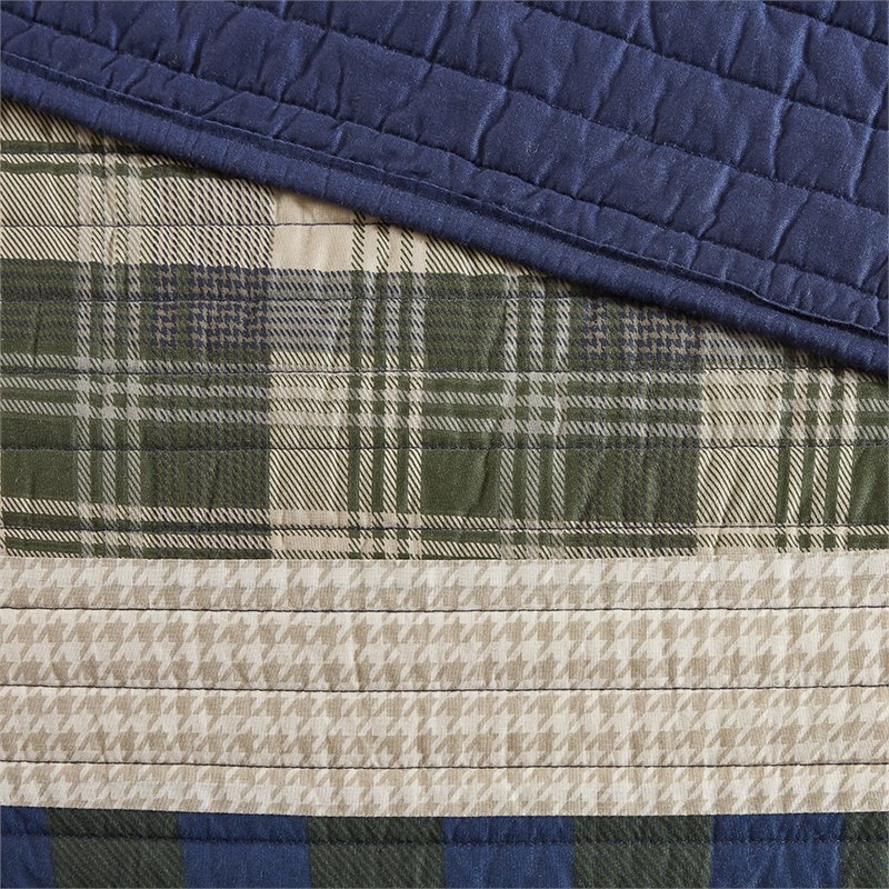 Woolrich Spruce 100 Percent Cotton Percale Printed Quilt Mini Set in Green