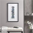 Martha Stewart Cerulean Stones Real Natural Agate Framed Shadowbox in Blue
