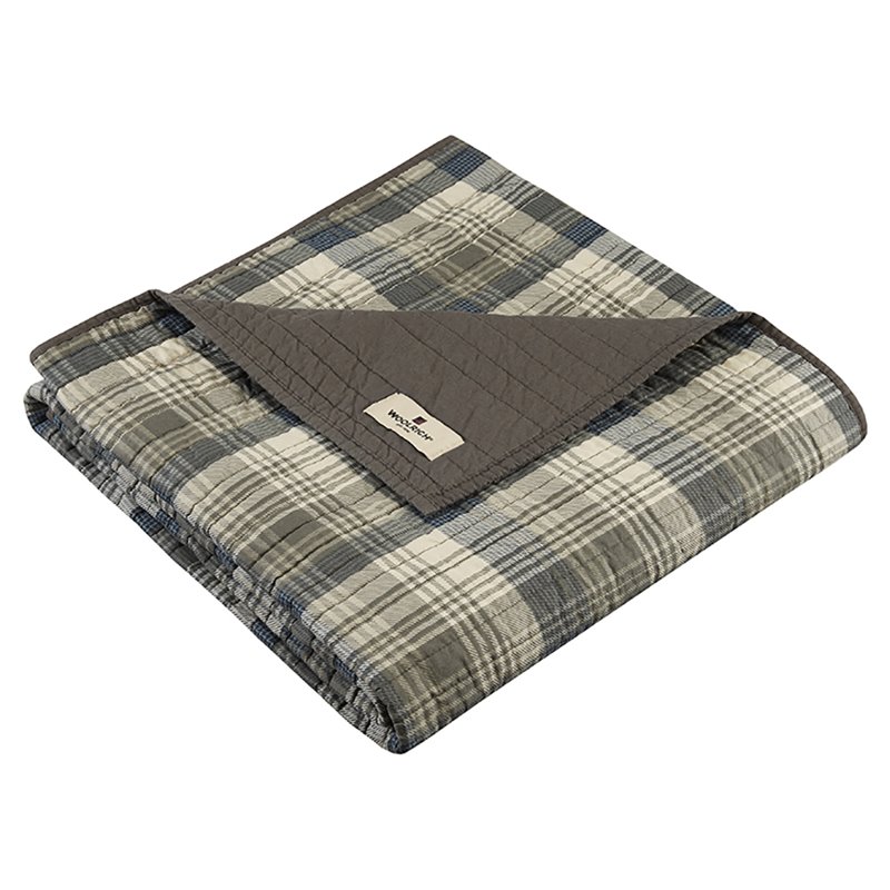 Woolrich Tasha 100 Percent Cotton Thread Count Printed Quilted Throw in Brown