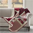 Woolrich Huntington Cotton Thread Count Printed Pieced Quilted Throw in Red