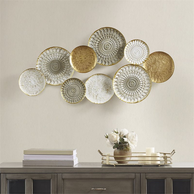 Madison Park Legion Transitional Metal Wall Art in Multi-Color