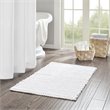 Madison Park Lasso 100 Percent Cotton Yarn Dye Linked In Rug in White