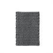 Madison Park Lasso 100 Percent Cotton Chenille Chain Stitch Rug - Charcoal